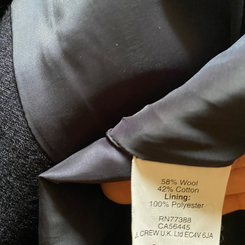 J. Crew Navy Blue Military Style button blazer - Picture 4 of 5